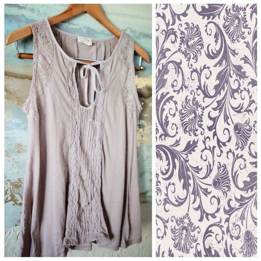 Anthropologie lavender top